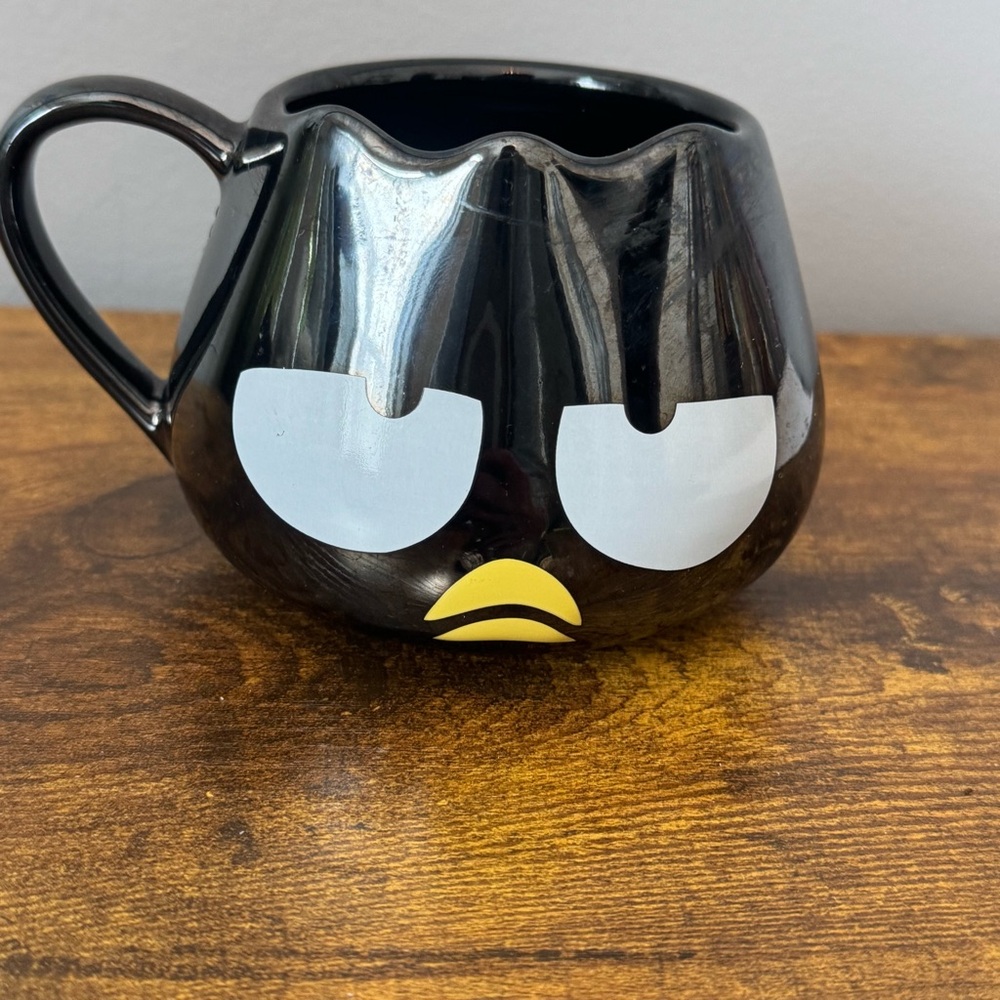 Sanrio Badtz-Maru Metallic Black Sculpted‎ Mug Universal Studios Park Exclusive